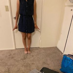 Blue short dress